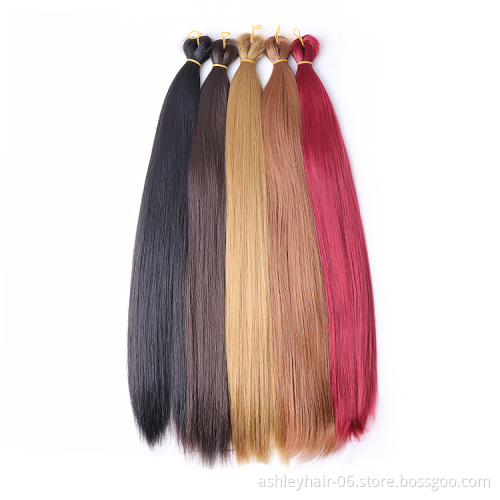 Wholesale 150g 22 inch silky bone straight braiding hair synthetic hair for braids hot sale bone straight braid extension